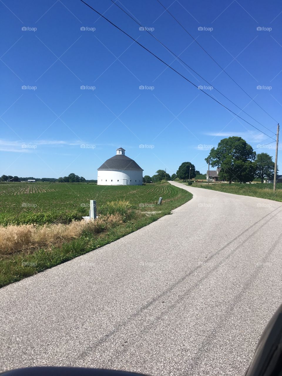 Round barn in Indiana