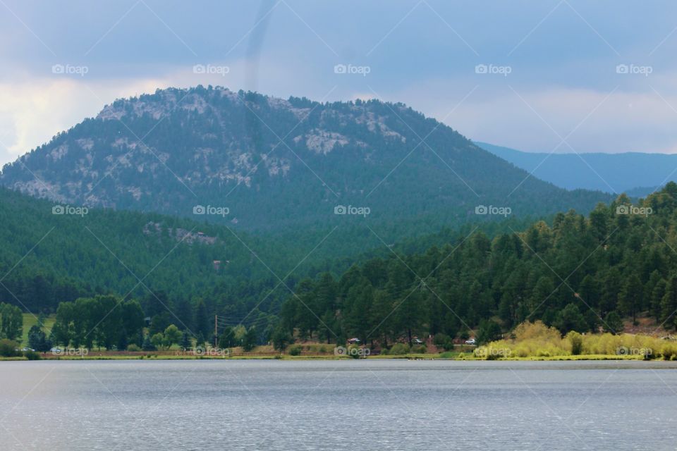 View from the east side of the Evergreen Lake.