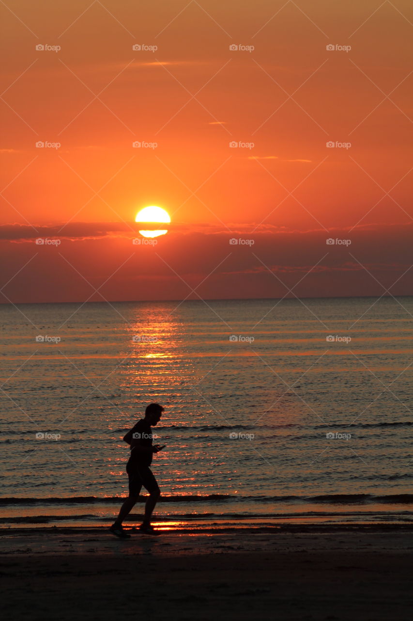 sunset in Hemmeslöv