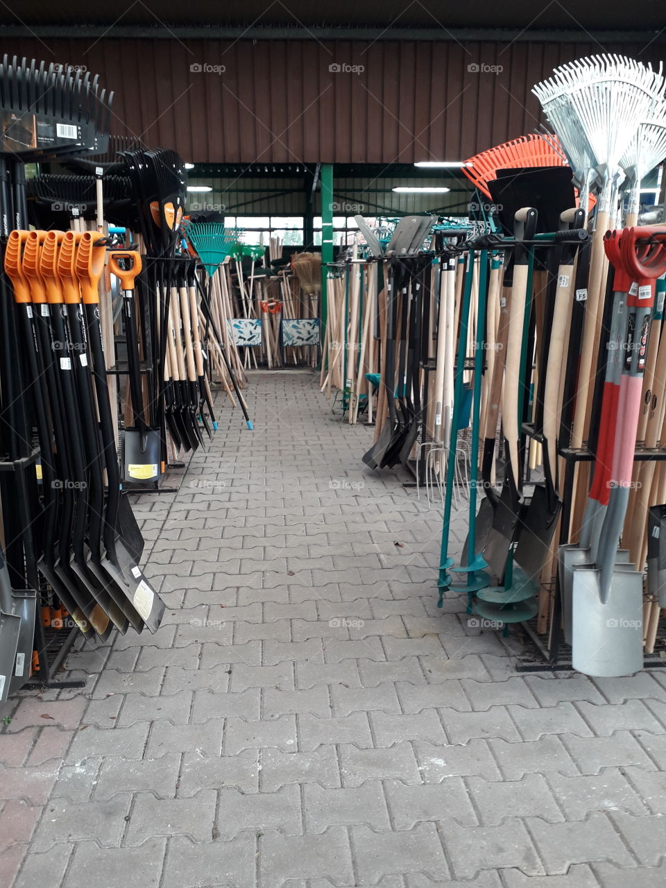 perspective of future harvest - gardening tools in autumn