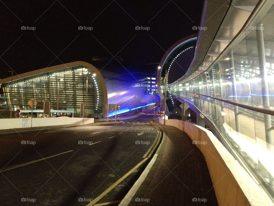 ireland night airport lights by tim.horsfall