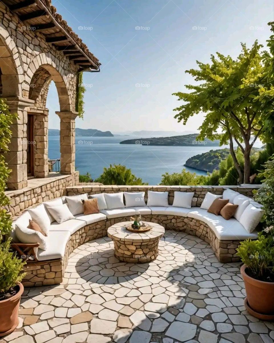 Glory be to God, the magnificent and picturesque view and the natural green trees are a view that is nothing more wonderful than it