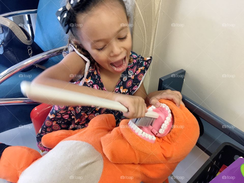 Child in the dentist's office