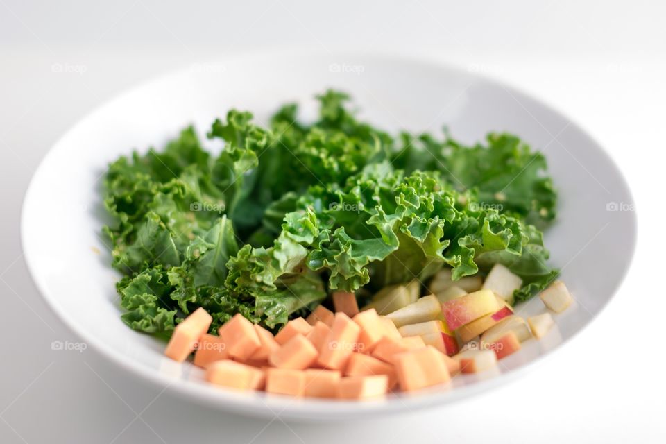 Kale apple sweet potato salad