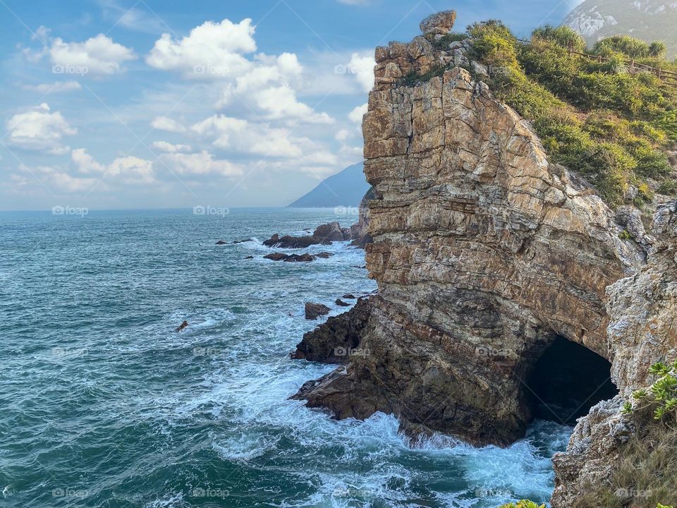 Beautiful sea side scenery