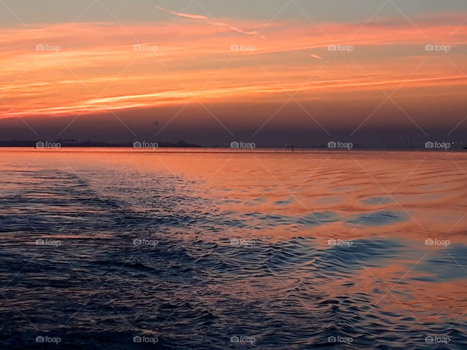 sunset in Venice