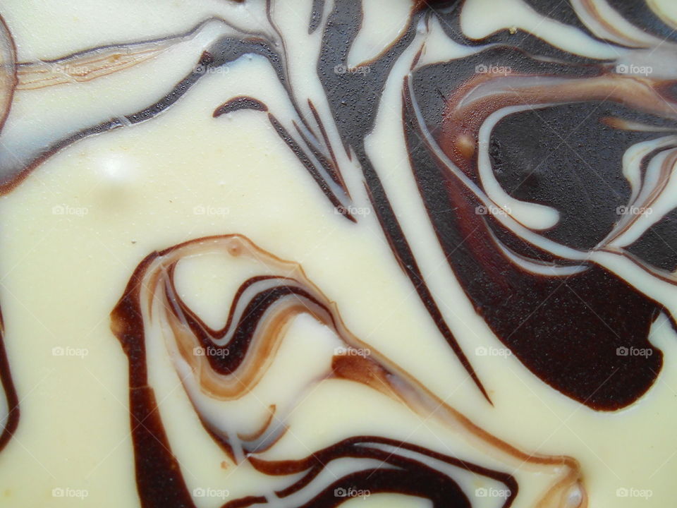 Extreme close-up of cream