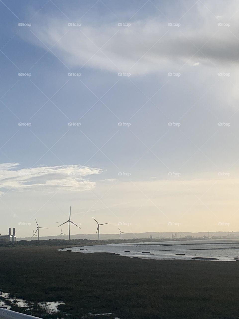 Severn beach view south west UK