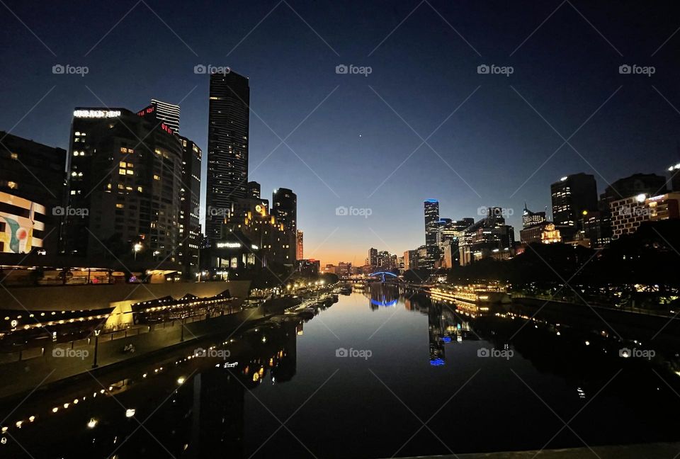 River at twilight 