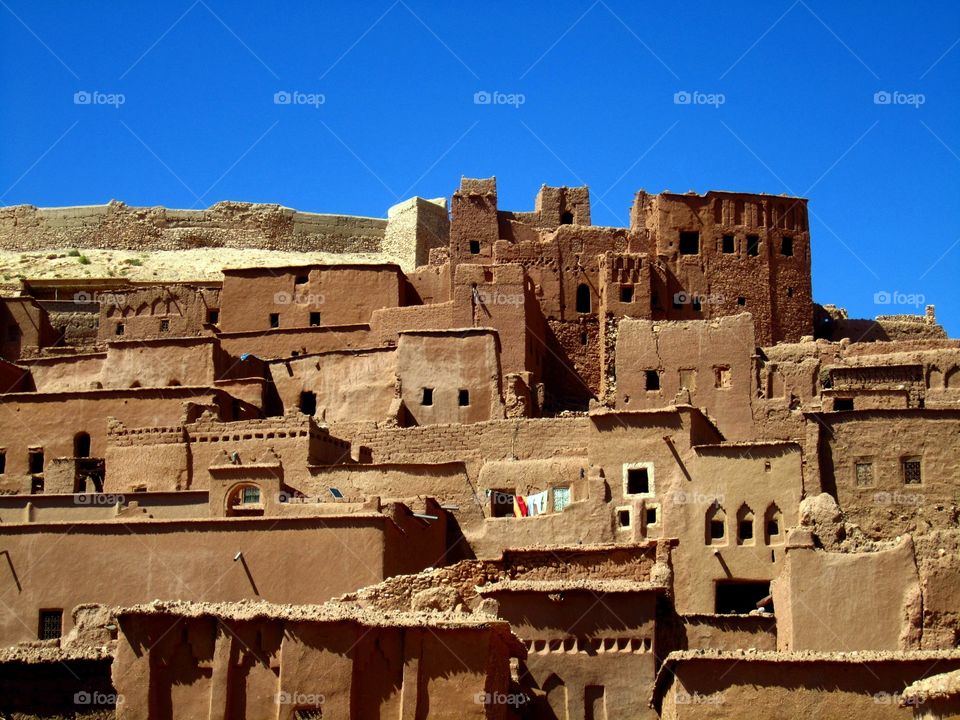 View of houses in morocco