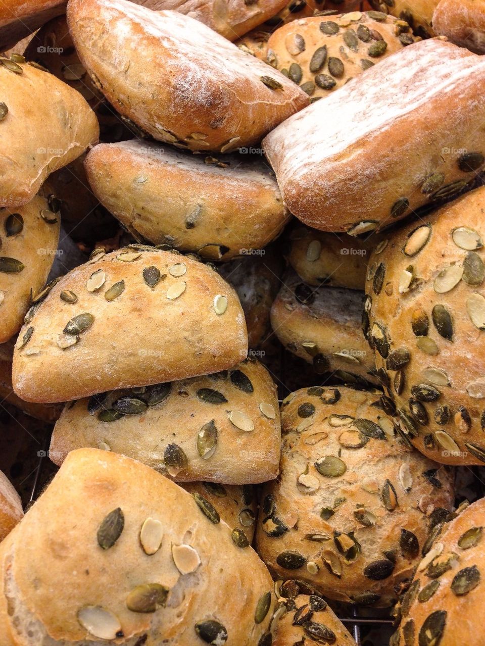 Close-up of breads