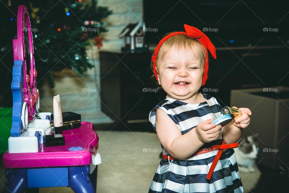 Little Veronica in beautiful dress