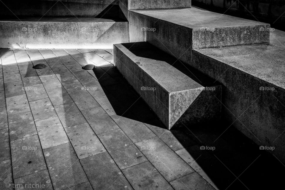 Stairs, angles and shadows - Glebe foreshore walk, Sydney Harbour 