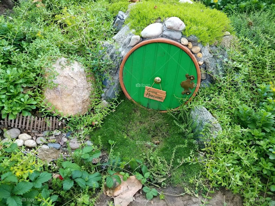 Hobbit hole garden cute small