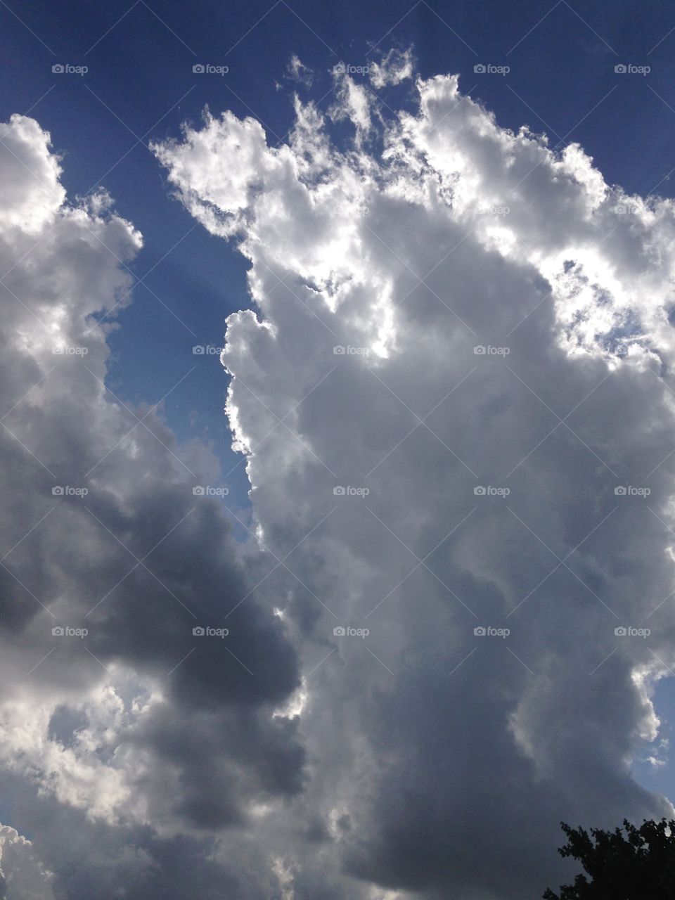 Big clouds. Clouds before a storm