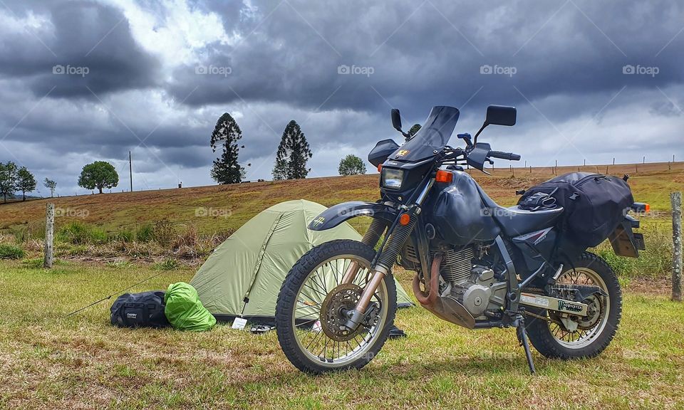 motorcycle camping in Queensland