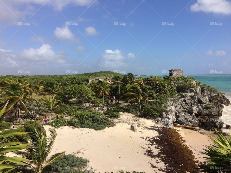 A snapshot of the natural beauty and ancient ruins of Tulum - Mexico