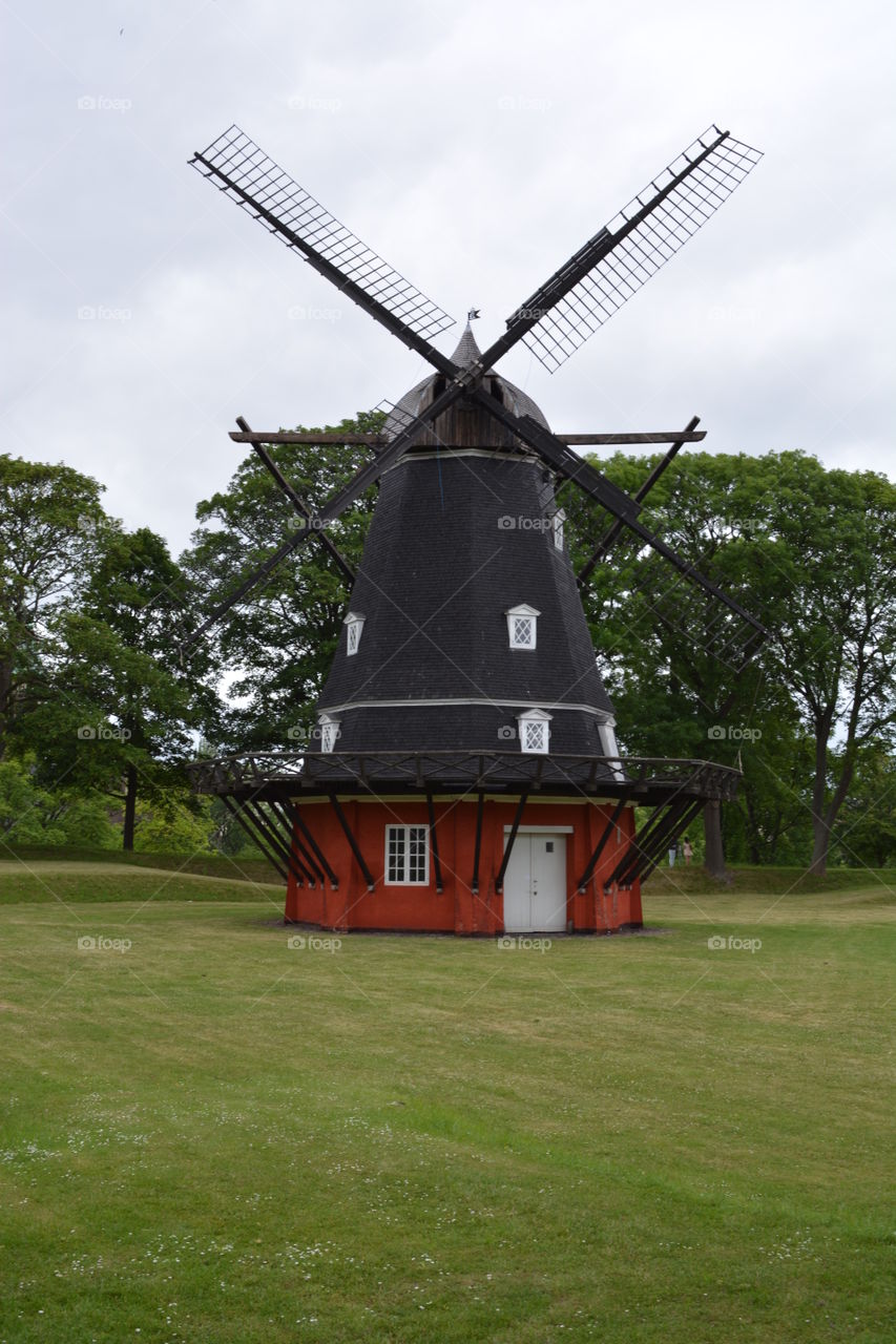 Traditional windmill in Copenhagen