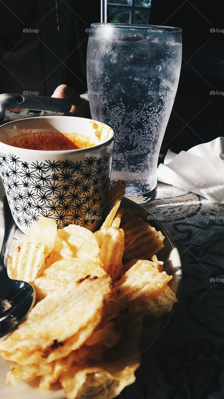 tomato soup & lavender soda 😍