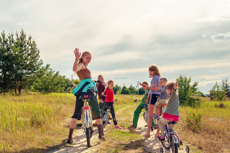 Riding a bikes