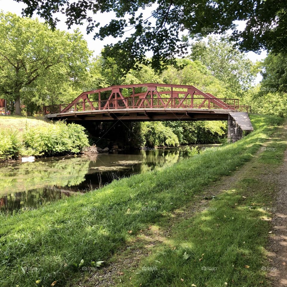 Old bridge C&O canal Maryland 