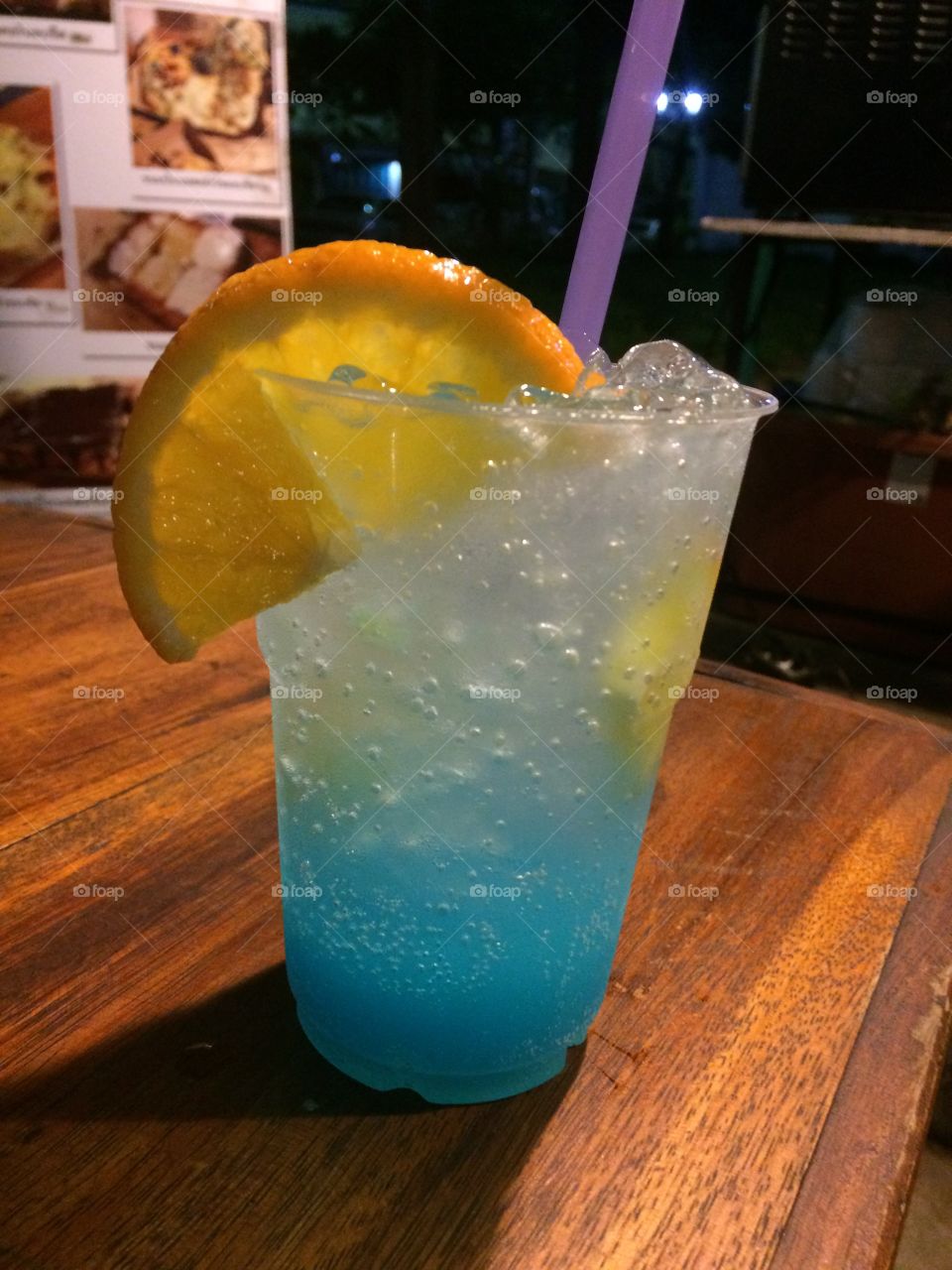 #ice #soda #fresh #bluesoda #aloha #beverage