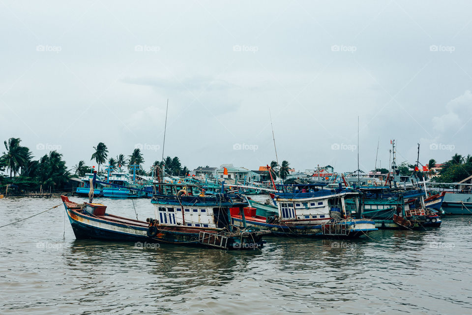 ships on the dock