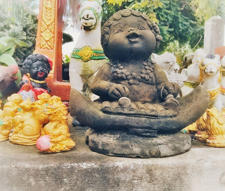 happy and wealthy doll.