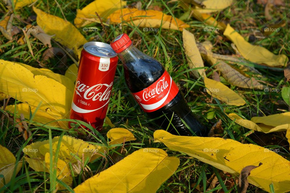 Coca cola view from the ground