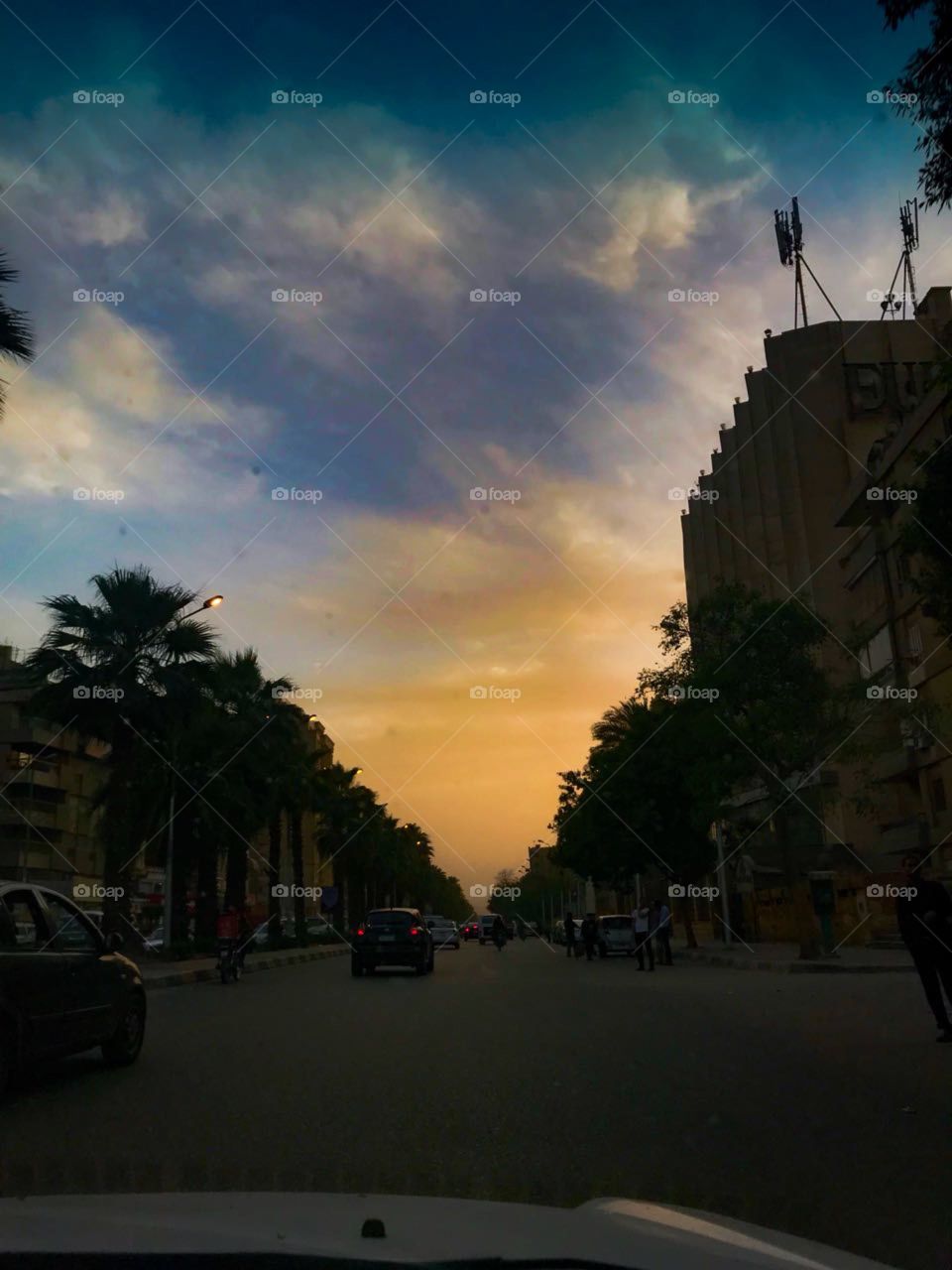 The sky is talking in Egypt. 27th, March 2018