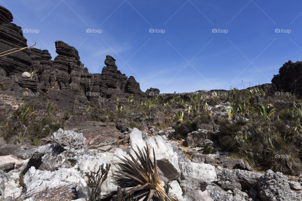 Crystal Valley, Mount Roraima in Canaima National Park in Venezuela.