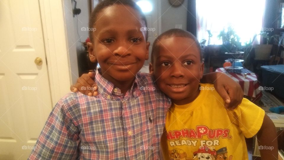 My grandsons Mikal & Dominic