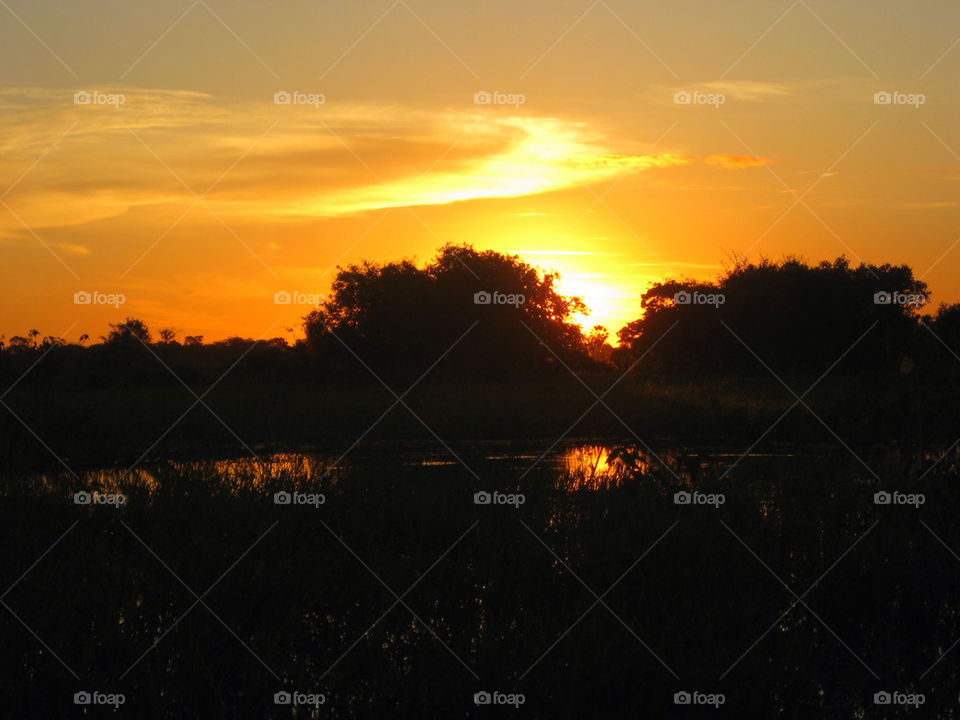 sunset lake river view by reutgarame