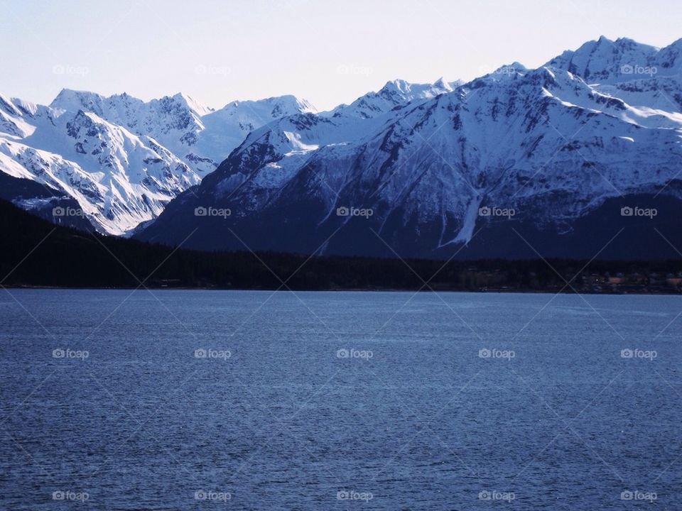 View of snowy mountain