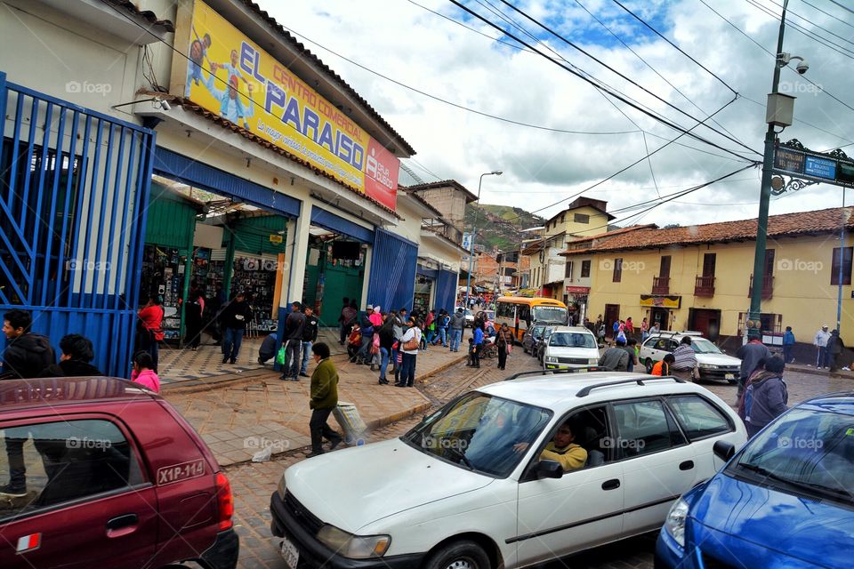 Busy street scene