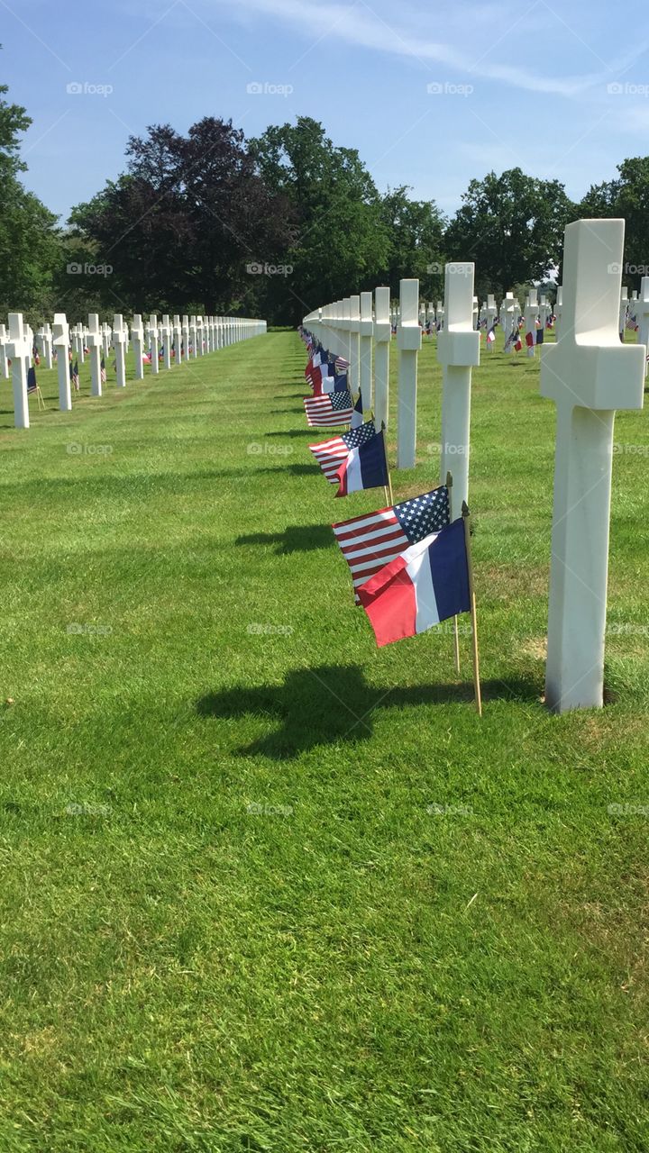 Lorraine American Cemetery, France on Memorial Day