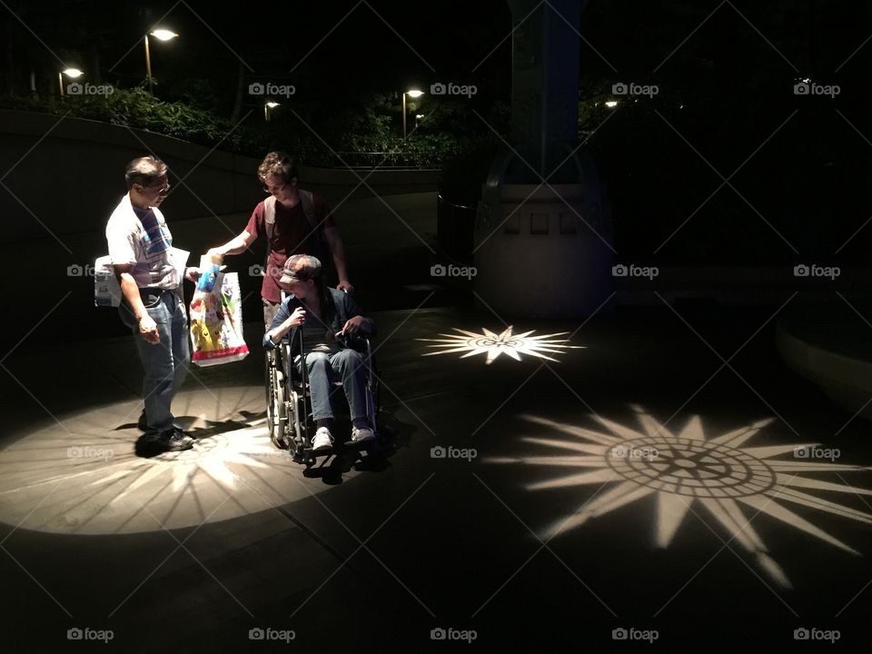 Nighttime illuminations at Tokyo DisneySea 