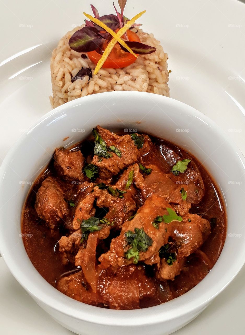 Jamaican Pop Curry with Rice