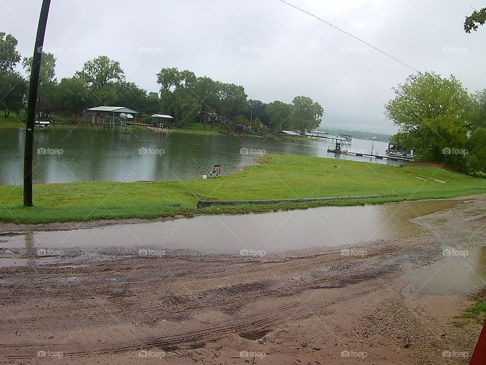 Lake after a rain