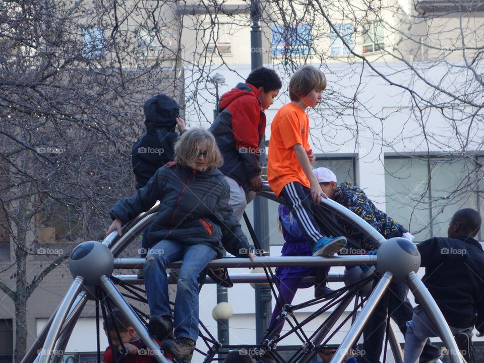 kids on the playground