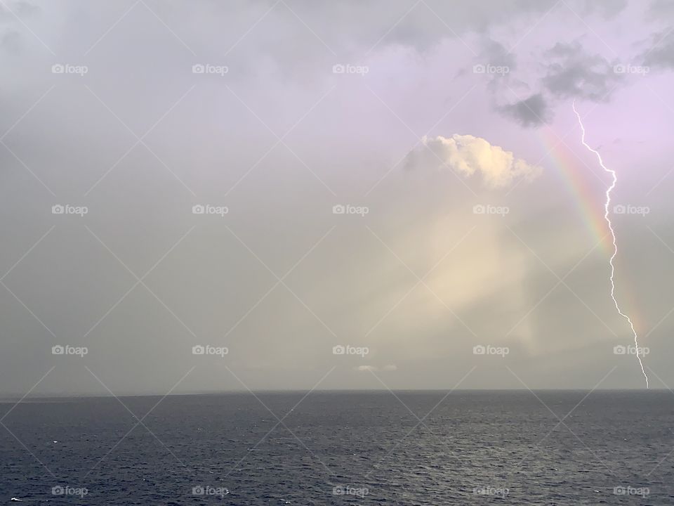 Rainbow and Lightning