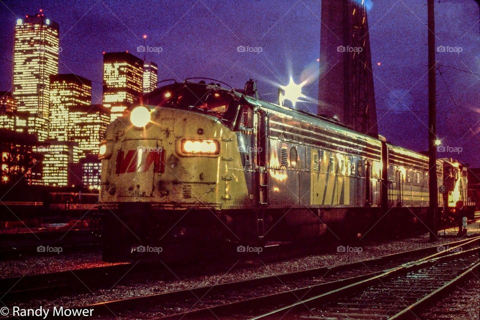 Twilight at the engine yard