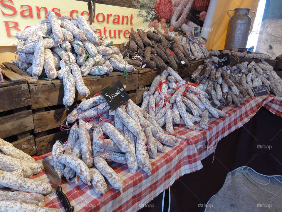 Market stall in France