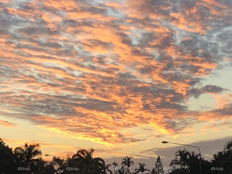 Sunset cloudscape 