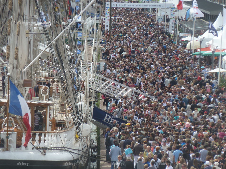 sailboat at the armada of Rouen