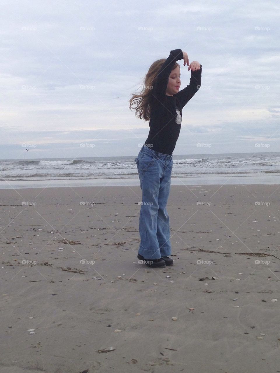 Dancing on the beach 