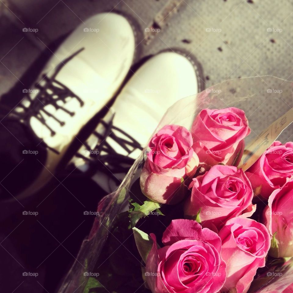 Roses and Dr Martins.