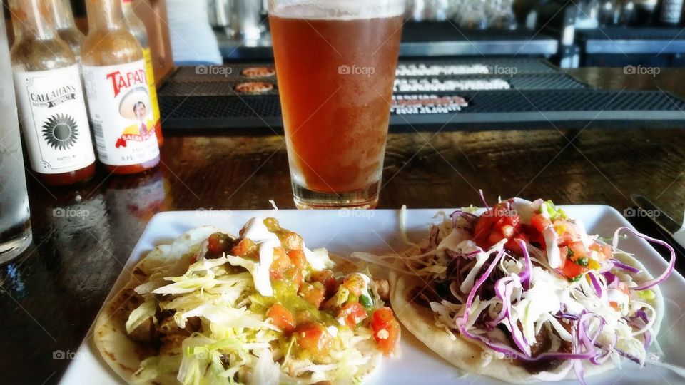 Taco tuesday at the taco bar.