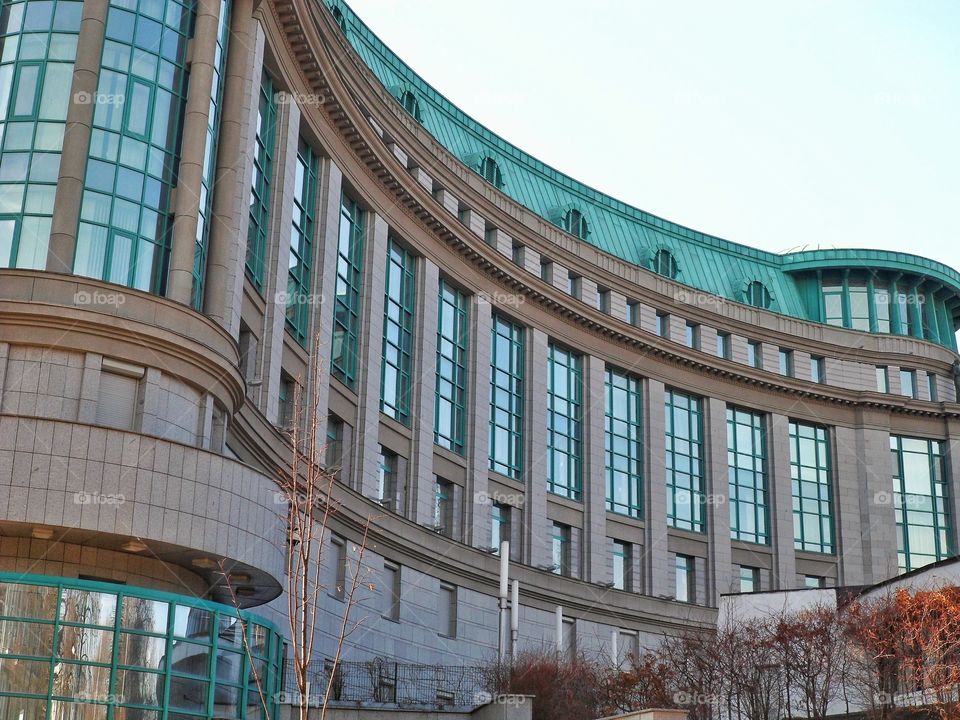 old architecture of Kiev city building