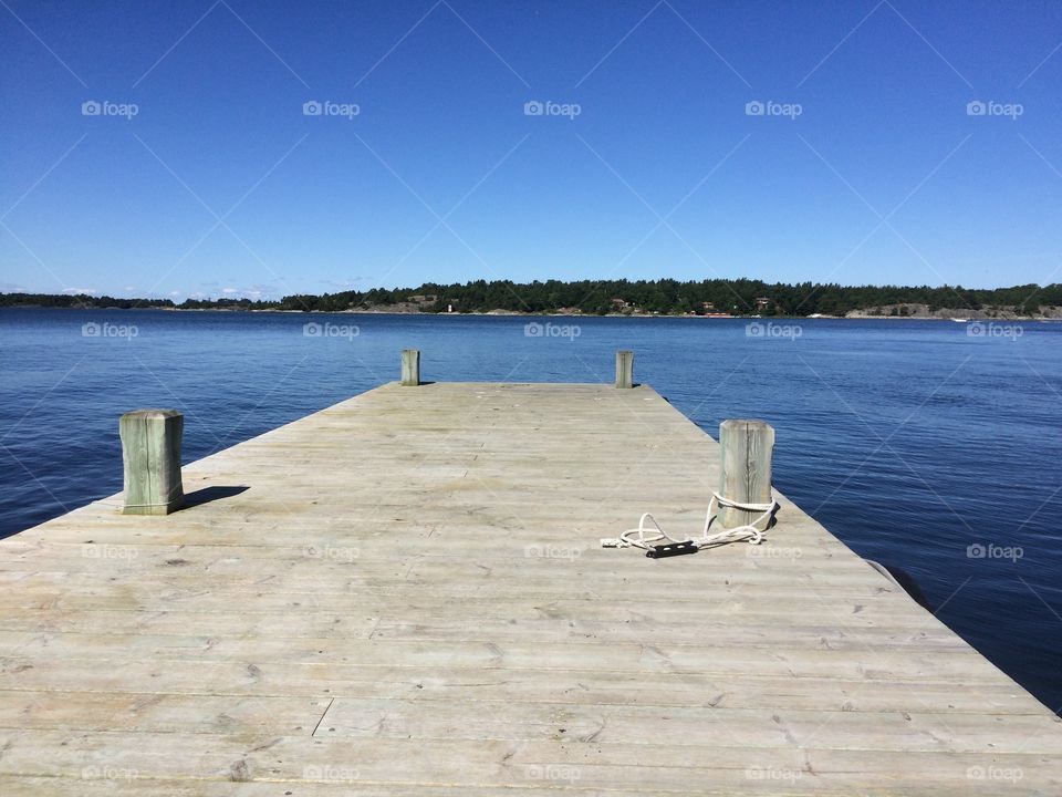 Jetty over sea